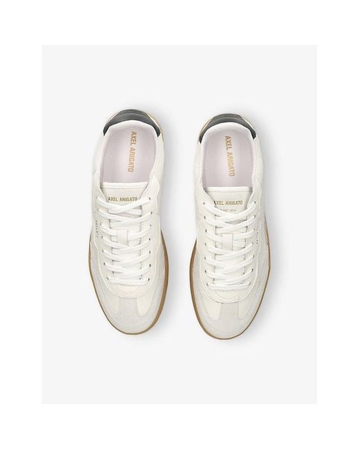 Axel Arigato White Dice T-Toe Leather And Suede Low-Top Trainers for men