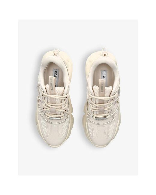 Steve Madden Natural Stormz Chunky-sole Woven Low-top Trainers