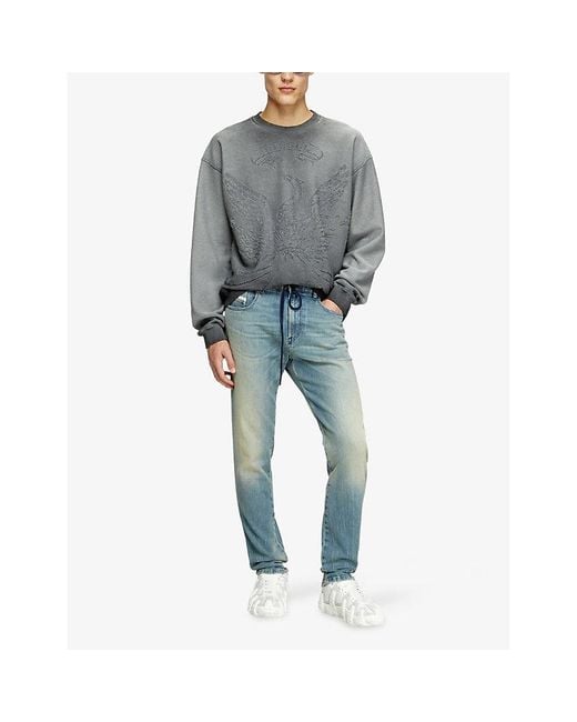 DIESEL Gray 2062 D-Strukt Slim-Leg Stretch-Denim Jeans for men