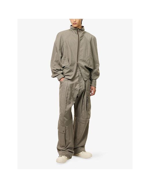 Vivienne Westwood Natural Logo-Embroidered Soft-Shell Harrington Jacket for men