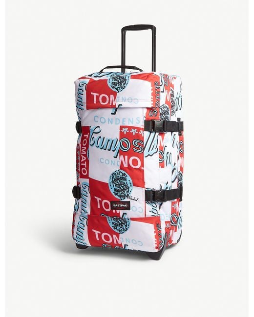 Eastpak Red Andy Warhol Campbell's Soup Tranverz Suitcase 67cm