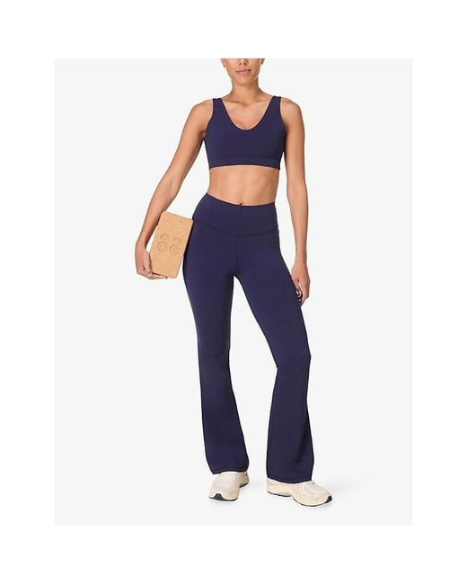 Sweaty Betty Blue Ultimate Studio 30-Inch Flare Yoga Trousers