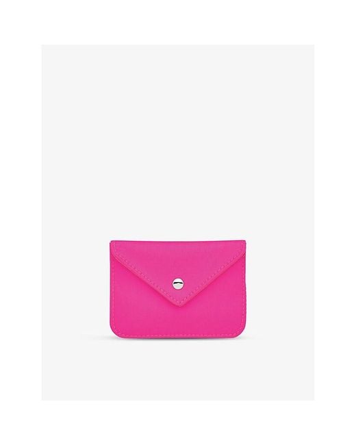 Whistles Pink Envelope-flap Nylon Card Holder