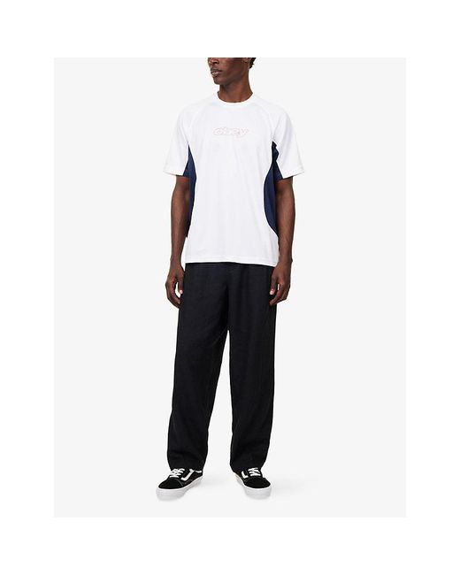 Obey Blue Runner Active Jersey Top for men