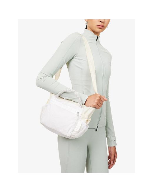 On Shoes White Track Pack Mini Elite Nyl Crossbody Bag