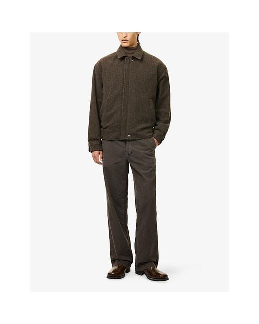 The Row Brown Ramil Corduroy Cotton Trousers for men