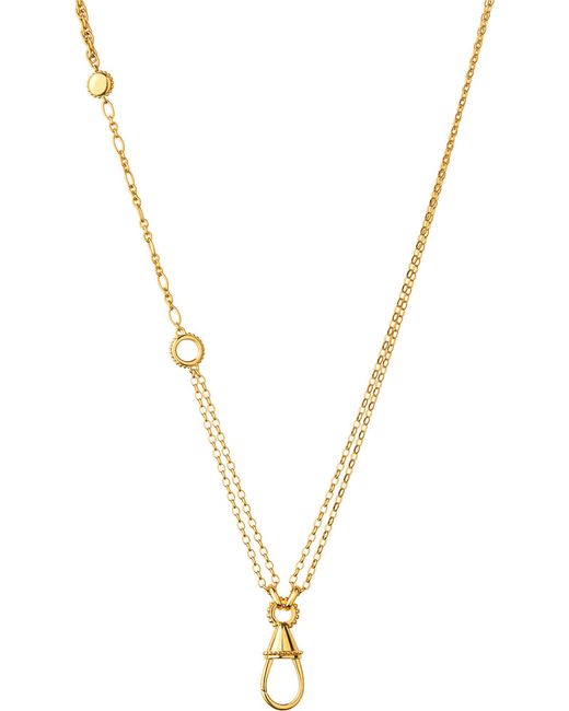 Links of London Metallic Amulet Carabiner 18ct Yellow-gold Vermeil Necklace