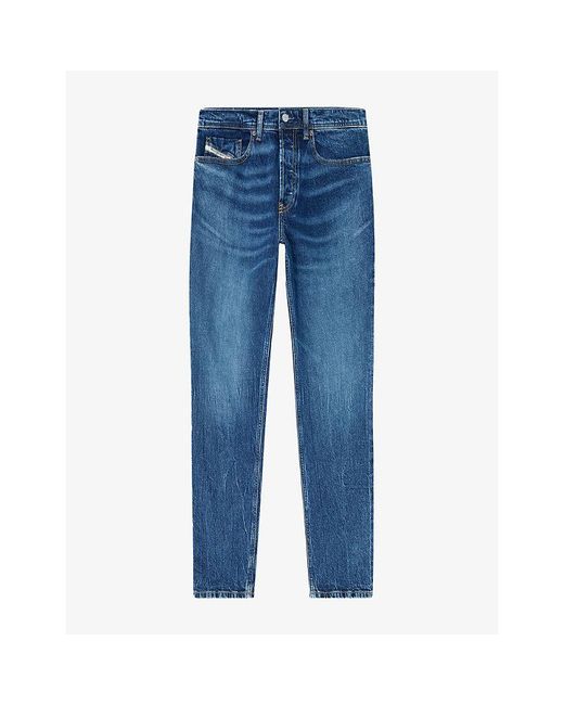 DIESEL Blue 2023 D-Finitive Regular-Fit Denim Jeans for men
