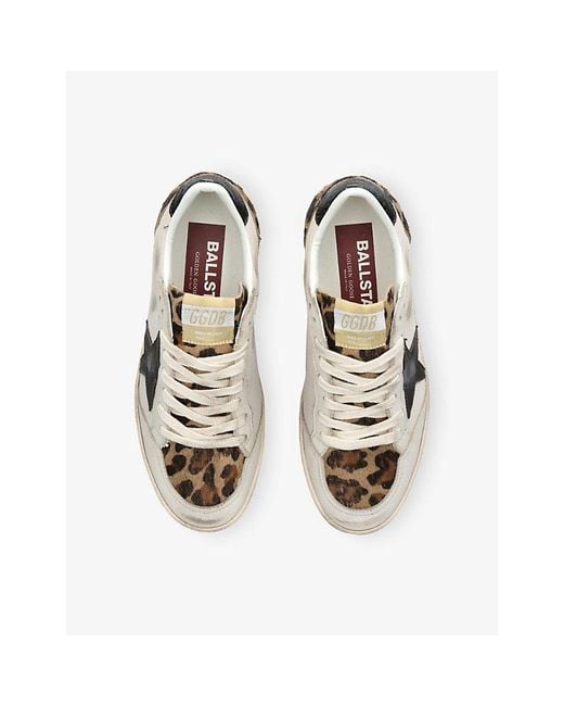 Golden Goose Deluxe Brand Natural Ballstar 15841 Leather Trainers
