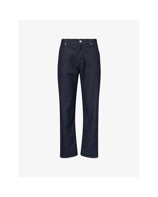 C P Company Blue Regular-Fit Five-Pocket Jeans for men