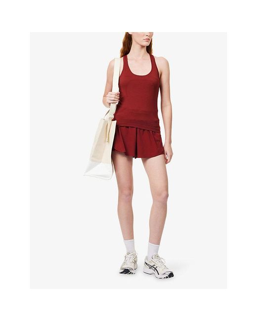 lululemon athletica Red Shake It Out High-Rise Shell Running Shorts 2.5In