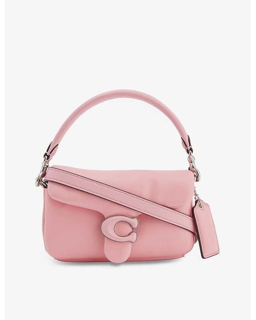 COACH Tabby Pillow Leather Shoulder Bag in Pink Lyst