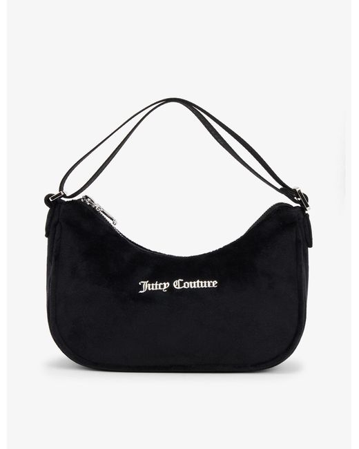 Juicy Couture Synthetic Kendra Velour Shoulder Bag in Black Lyst