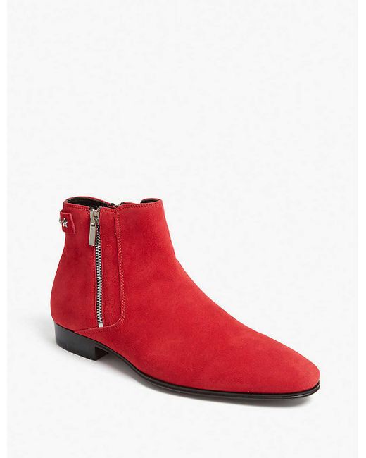 red aldo boots
