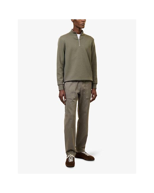 Arne Gray Carpenter Elasticated-Waist Denim Trousers for men
