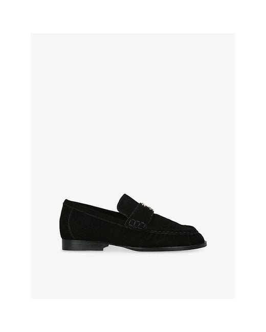 Steve Madden Black Morgen Suede Loafers
