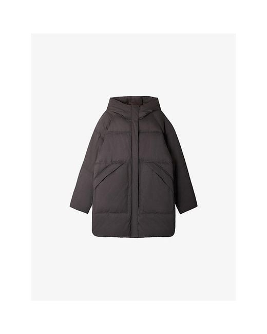 Soeur Black Storm Hooded Cotton-Blend Puffer Jacket