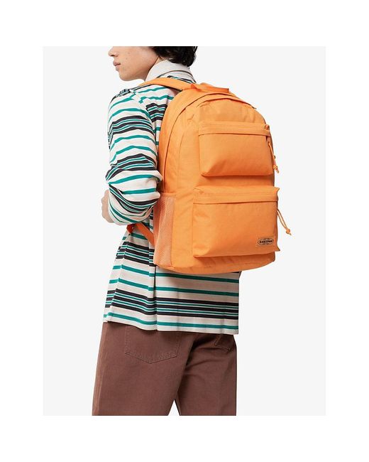 Eastpak Padded Double Logo patch Shell Backpack in Orange Lyst