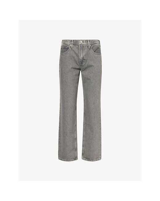 PAIGE Gray Doheny Straight-Leg Denim Jeans for men
