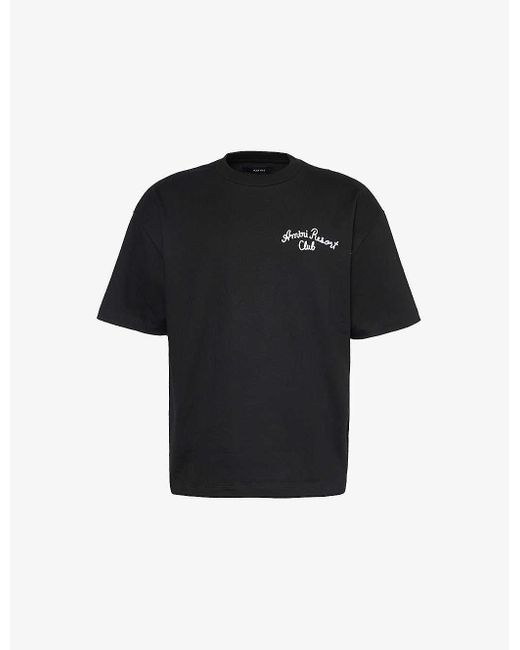 Amiri Black Resort Stretch-cotton Jersey T-shirt for men
