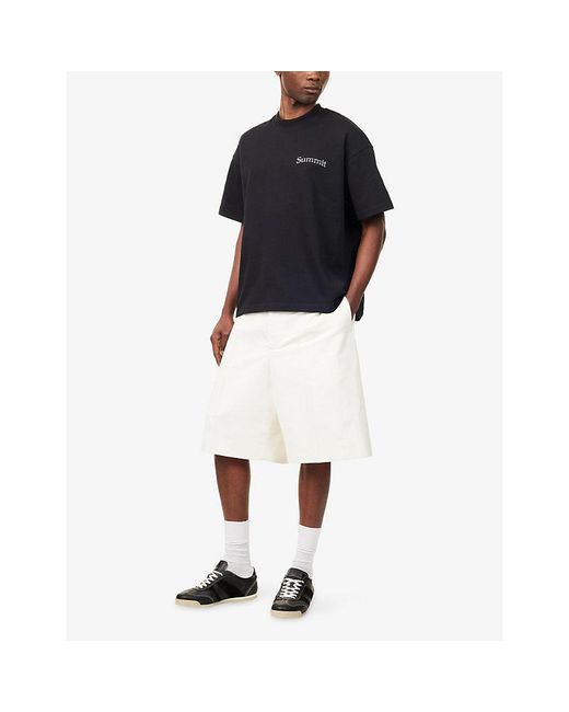 Summit Blue Ornament Short-Sleeve Cotton T-Shirt for men