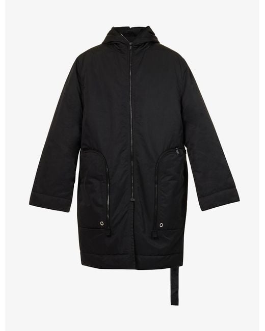 Rick Owens DRKSHDW Synthetic Strobe Funnelneck Oversized Shell Jacket