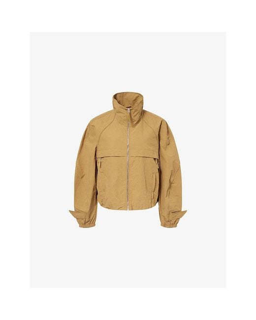 Acne Natural Logo-Embroidered Sport Nylon Jacket