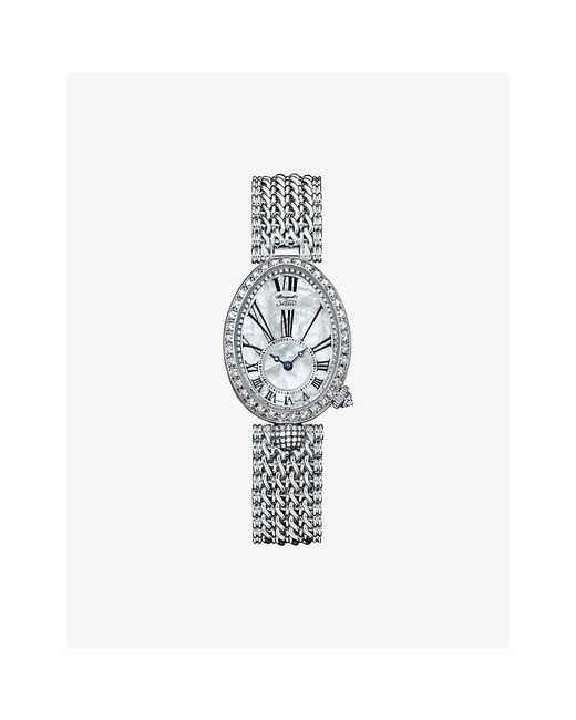 Breguet White Reine De Naples 8928 18Ct- And 1.474Ct Brilliant-Cut Diamond Automatic Watch 25Mm