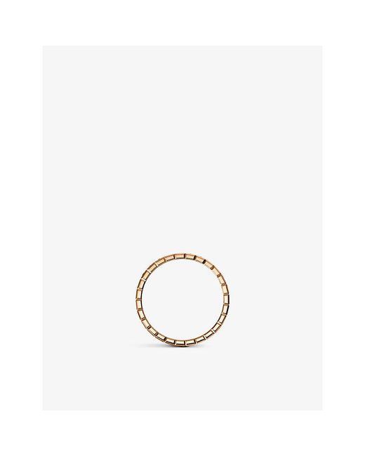 Chopard White Ice Cube Pure 18Ct Rose- Diamond Ring