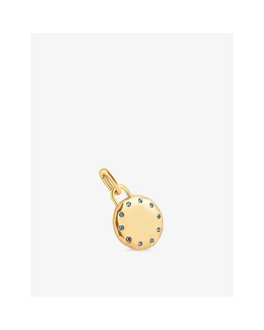 Astrid & Miyu Metallic Molten Rhodium-Plated Sterling- And Zirconia Charm