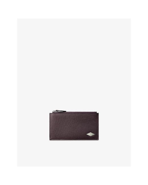 Cartier Brown Losange De Zipped Leather Card Holder