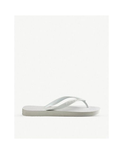 Havaianas White Top Rubber Flip-Flops