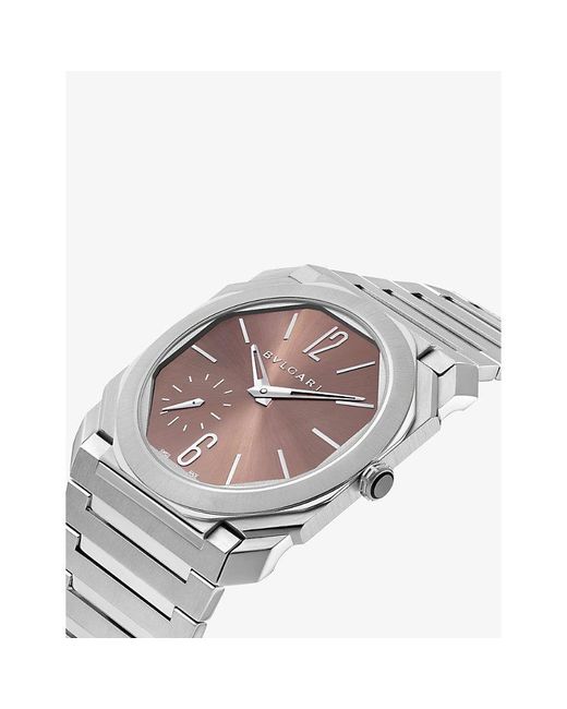 BVLGARI Metallic Re00033 Octo Finissimo Stainless-steel Automatic Watch