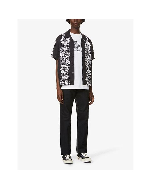 BADDEST SKATE SHOP White Ammonite Graphic-Print Cotton-Jersey T-Shirt for men
