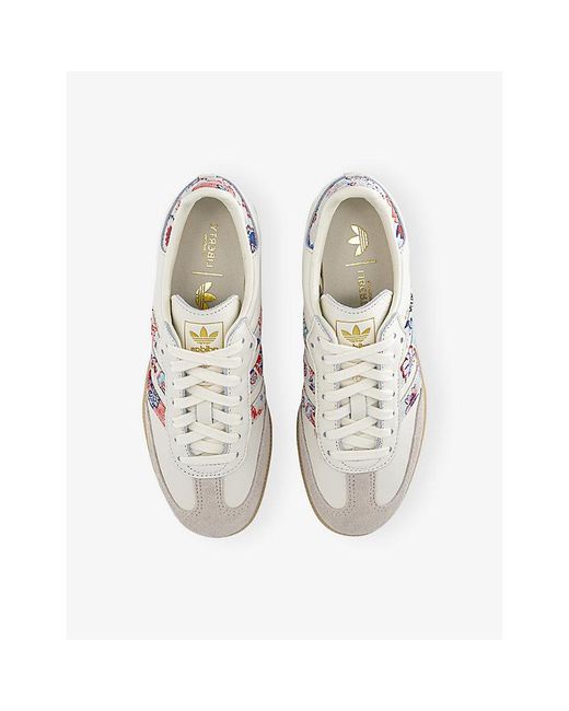 Adidas White Samba Og Leather Trainers
