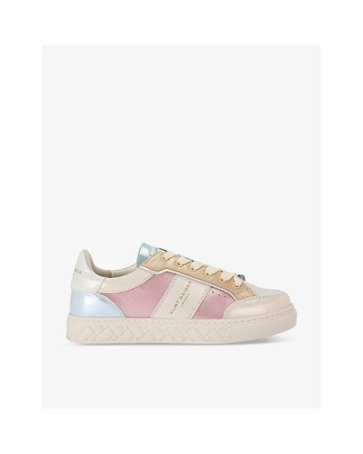 Kurt Geiger Pink Kensington Slim Cupsole Sneakers