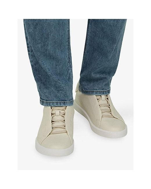 Boggi Natural Essence Leather Trainers for men
