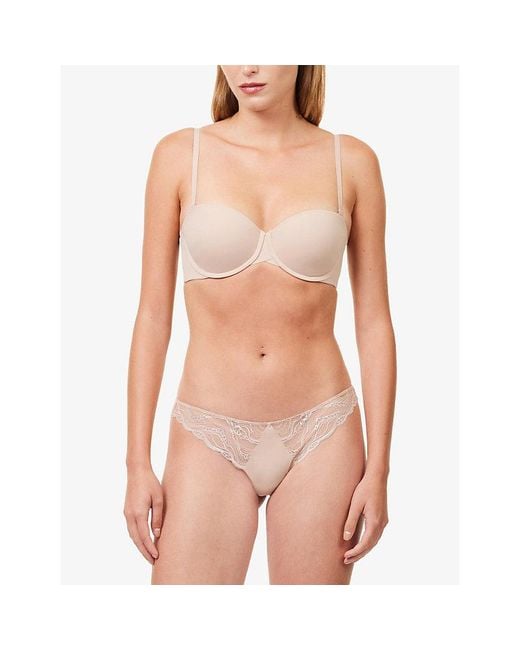Calvin Klein Natural Sensual Stretch Lace Thong