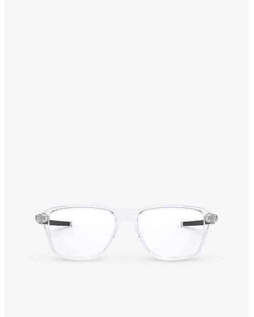 Oakley White Ox8166 Wheel House Square-frame O-matter Glasses for men