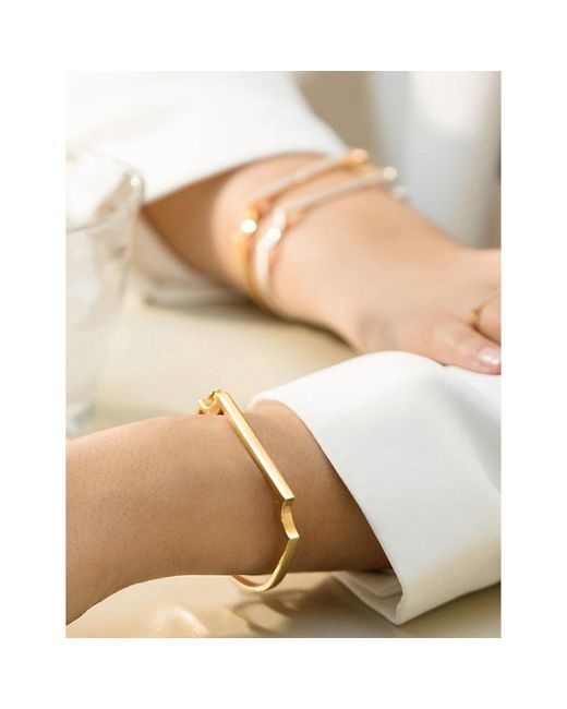 Monica Vinader Metallic Signature 18Ct- Vermeil Plated Sterling- Bracelet