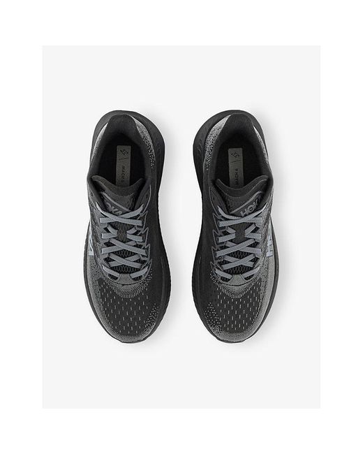 Deckers Hoka Black Mach 6 Woven Trainers for men