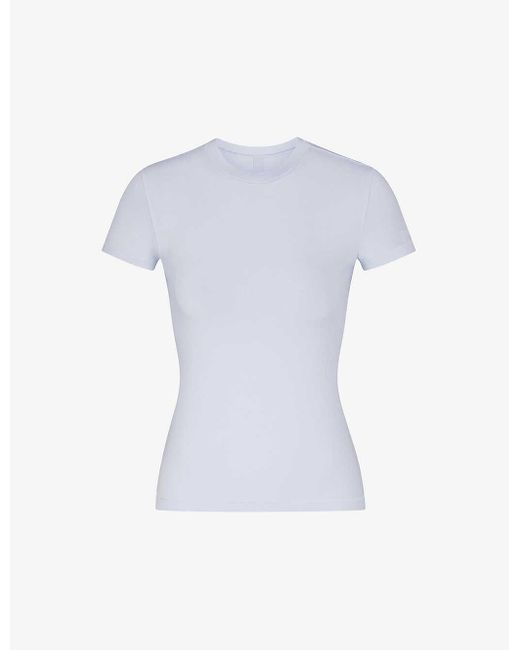 Skims White New Vintage Short-sleeve Stretch-cotton T-shirt