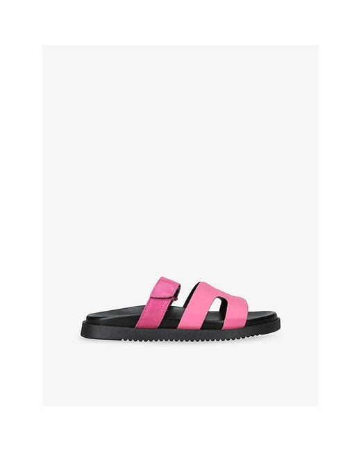 Steve Madden Pink Missile Leather Sandals