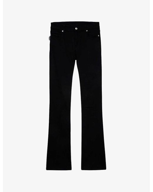 Zadig & Voltaire Eclipse Bootcut Stretch-denim Jeans in Black | Lyst