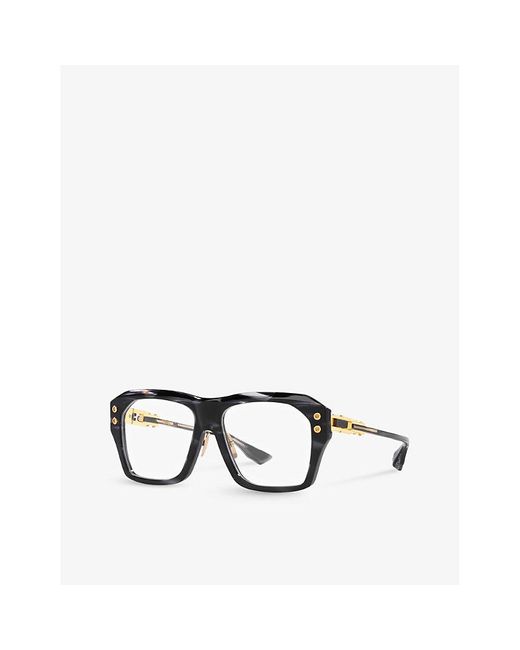 Dita Eyewear Black D4000433 Grand Apx Rectangle-frame Acetate Sunglasses