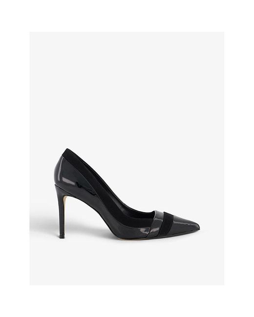 Dune Alexandria Heeled Leather Court Shoes in Black Lyst
