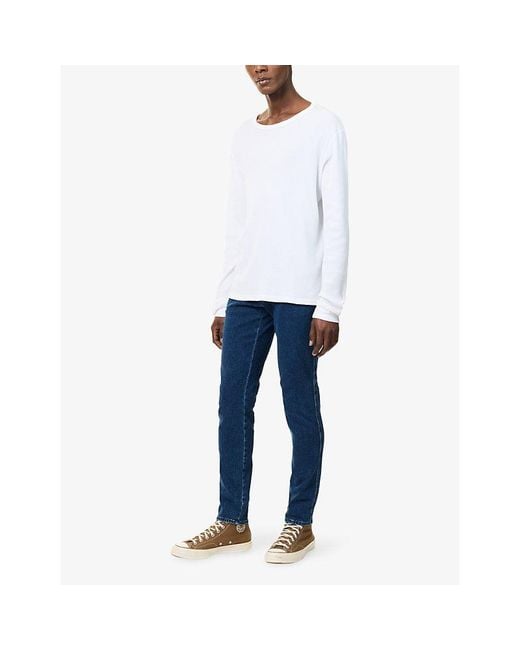 Replay Blue Anbass Slim-Leg Denim Jeans for men
