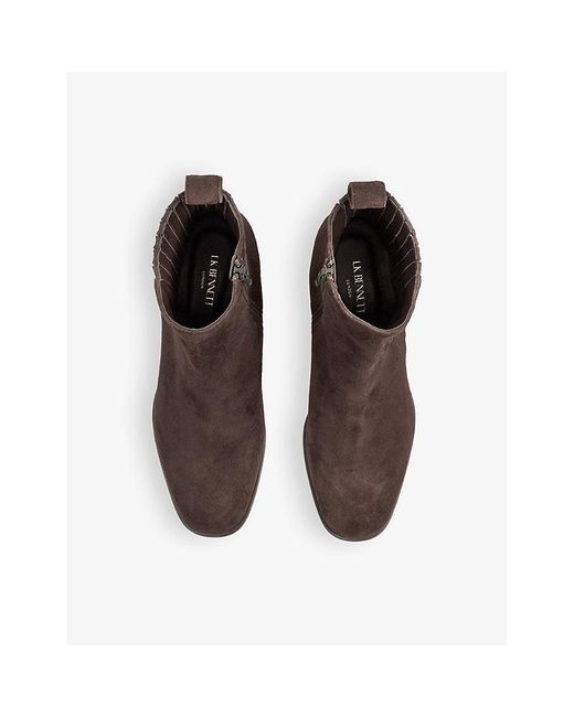 L.K.Bennett Brown Rosella Suede Chelsea Boots