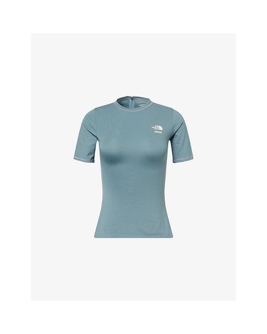 The North Face Blue X Skims Refina Stretch-Woven Short-Sleeve Top
