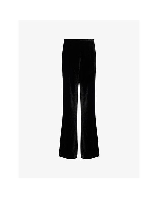 LeKasha Black San Polo Straight-Leg Woven Trousers